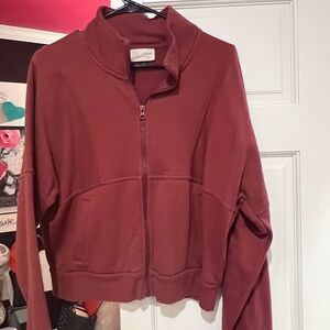 Universal Thread Women's Maroon Bomber Jacket